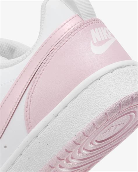 nike court borough low 2 sneakers wit/roze kinderen|Nike borough low 2.